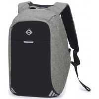 Рюкзак антивор Bonro с USB 20 л серый Арт. 13000004