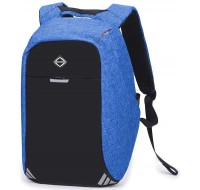 Рюкзак антивор Bonro с USB 20 л голубой  Арт. 13000006