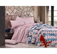 Комплект постельного белья  Tag Tekstil 2-х спальный с компаньоном R7402