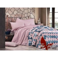 Комплект постельного белья  Tag Tekstil 2-х спальный с компаньоном R7402
