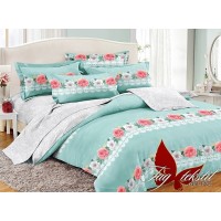 Комплект постельного белья  Tag Tekstil 2-х спальный с компаньоном PC049