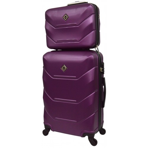 Комплект чемодан + кейс Bonro 2019 средний сиреневый Арт.10501106