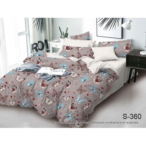Комплект постельного белья с компаньоном Tag Tekstil  -  King Size S360