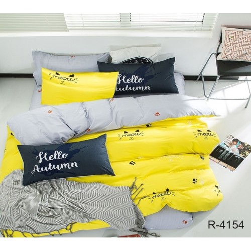 Комплект постельного белья с компаньоном Tag Tekstil 1.5-спальный R4154
