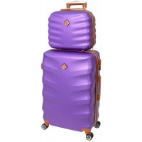 Комплект валіза і кейс Bonro Next маленький фіолетовий (10066703)