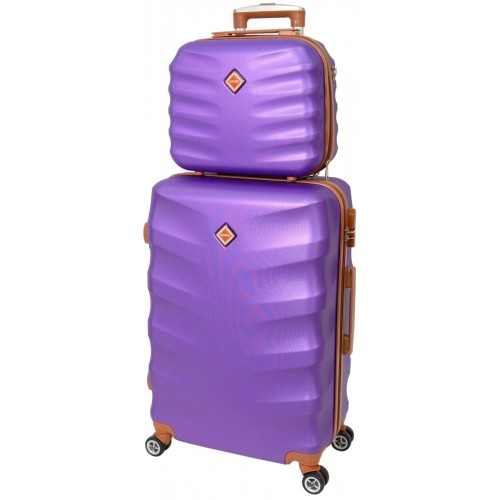 Комплект валіза і кейс Bonro Next маленький фіолетовий (10066703)
