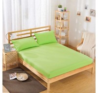 Простынь на резинке Tag Tekstil 160х200х20 см страйп сатин зеленый (ST-1005)