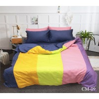  Комплект постельного белья Tag Tekstil Евро color mix сатин люкс 100% хлопок CM-09