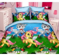 Детский комплект постельного белья Tag Tekstil 1,5-спальный 150x215 см My Little Pony R8657