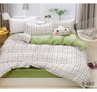 Комплект постельного белья Tag Tekstil Евро Сатин 100% хлопок с компаньоном S462