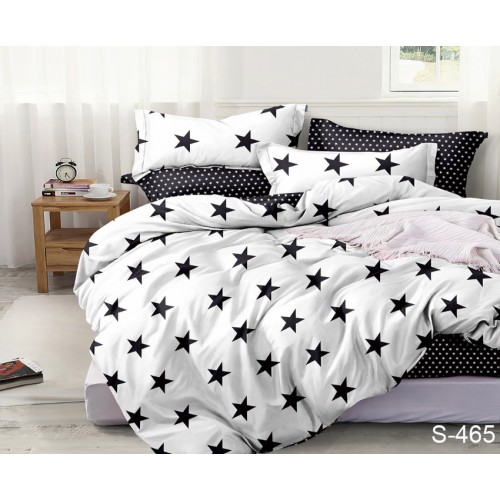 Комплект постельного белья Tag Tekstil King Size Сатин 100% хлопок с компаньоном S465
