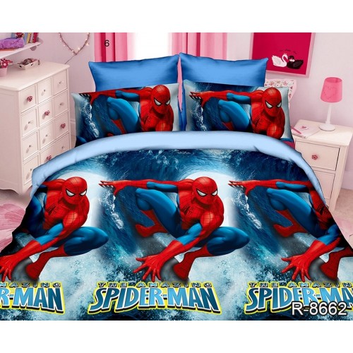 Комплект детского постельного белья Tag Tekstil хлопок пододеяльник 160х215 SpiderMan R8662