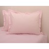Комплект постельного белья Tag Tekstil хлопок на молнии евро Розовый R-T9119