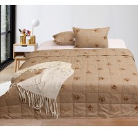 Одеяло летнее облегченное Tag Tekstil стеганное 2 сп. 175х215 см Camel