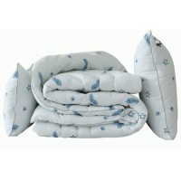 Набор Tag Tekstil одеяло теплое легкое 1,5 сп. + 2 подушки 50х70 см лебяжий пух Перо