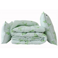 Набор Tag Tekstil одеяло теплое легкое 1,5 сп. + 2 подушки 50х70 см лебяжий пух Bamboo white