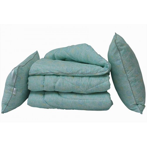 Одеяло лебяжий пух Listok 1.5-сп. + 2 подушки 50х70