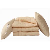 Набор Tag Tekstil одеяло теплое легкое 1,5 сп. + 2 подушки 70х70 см лебяжий пух Pudra
