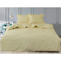 Комплект постельного белья Tag Tekstil сатин люкс 100% хлопок 1,5 спальный Ivory