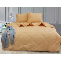 Набор Elegant Tag Tekstil одеяло 1,5 сп. простынь 150х215 см наволочки 2х50х70 см ранофрс Apricot Cream