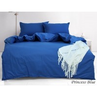 Комплект постельного белья Tag Tekstil ранфорс 100% хлопок 2 сп. Princess Blue