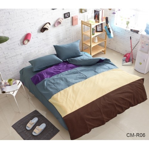 Комплект постельного белья Tag Tekstil ренфорс 100% хлопок 1,5 сп. Color mix  CM-R06