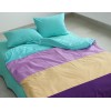 Комплект постельного белья Tag Tekstil ренфорс 100% хлопок евро Color mix CM-R04
