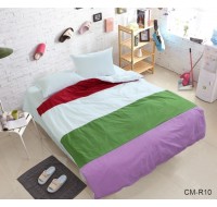 Комплект постельного белья Tag Tekstil ренфорс 100% хлопок евро Color mix CM-R10