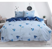 Комплект постельного белья Tag Tekstil с компаньоном сатин люкс 100% хлопок King Size (S492)