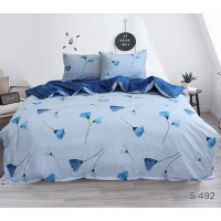 Комплект постельного белья Tag Tekstil с компаньоном сатин люкс 100% хлопок King Size (S492)