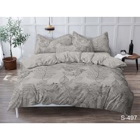 Комплект постельного белья с компаньоном Tag Tekstil сатин люкс 100% хлопок 1,5 сп. S497