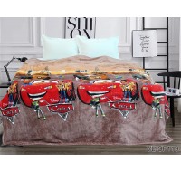 Плед детский Tag Tekstil  велсофт (микрофибра) 160х220 см Тачки (VL-SF119)