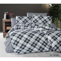 Комплект постельного белья Tag Tekstil с компаньоном ранфорс 100% хлопок 1.5 сп. R-T9180