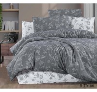 Комплект постельного белья Tag Tekstil с компаньоном хлопок ренфорс люкс King Size R-T9186