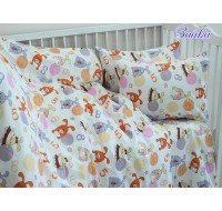 Комплект детского постельного белья Tag Tekstil 100% хлопок 1.5 сп. Зайка