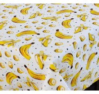 Скатерть ТМ TAG хлопок с влаго грязе отталкивающей пропиткой 150х180 см Бананы