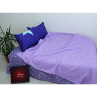 Летний комплект постельного белья Tag Tekstil хлопок с простынью-покрывалом пике 160x235 см (NP-20)