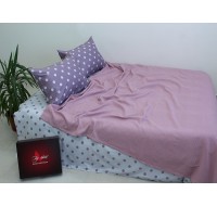 Летний комплект постельного белья Tag Tekstil хлопок с простынью-покрывалом пике 200x235 см (NP-24)