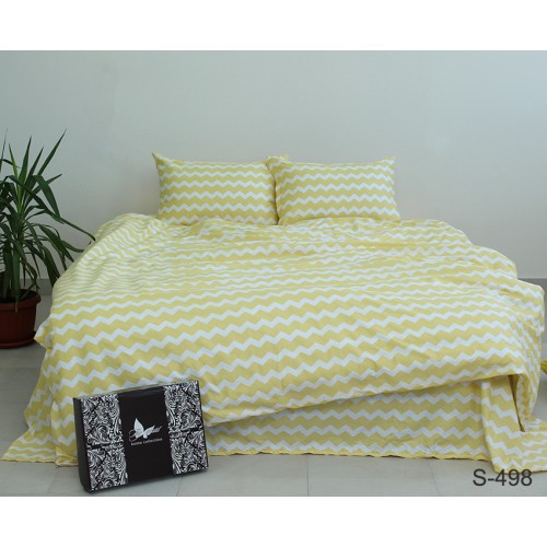 Комплект постельного белья Tag Tekstil сатин люкс 100% хлопок евро S498