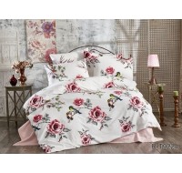 Комплект постельного белья Tag Tekstil с компаньоном хлопок ранфорс люкс 2 сп. R-T9224