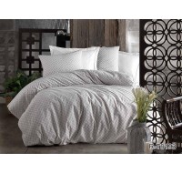 Комплект постельного белья Tag Tekstil с компаньоном хлопок ранфорс люкс евро R-T9193