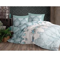 Комплект постельного белья Tag Tekstil с компаньоном хлопок ранфорс люкс евро (R-T9210)