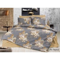 Комплект постельного белья Tag Tekstil с компаньоном хлопок ранфорс люкс King Size R-T9203