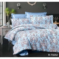 Комплект постельного белья Tag Tekstil с компаньоном хлопок ранфорс люкс 2 сп. R-T9252