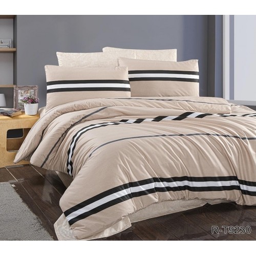 Комплект постельного белья Tag Tekstil с компаньоном хлопок ранфорс люкс 1.5 сп. R-T9230