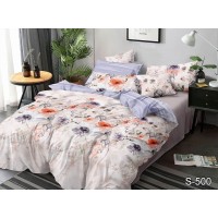 Комплект постельного белья Tag Tekstil с компаньоном сатин 100% хлопок King Size  S500