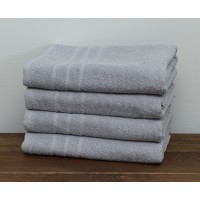 Полотенце Tag Tekstil махровое мягкое впитывающее 50х90 см пепельное Poplar