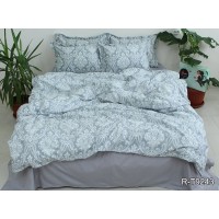Комплект постельного белья Tag Tekstil с компаньоном ренфорс люкс 100% хлопок King Size R-T9243