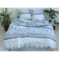 Комплект постельного белья Tag Tekstil с компаньоном ренфорс люкс 100% хлопок King Size R-T9260