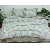 Комплект постельного белья Tag Tekstil с компаньоном ренфорс люкс 100% хлопок 2 сп. R-T9261